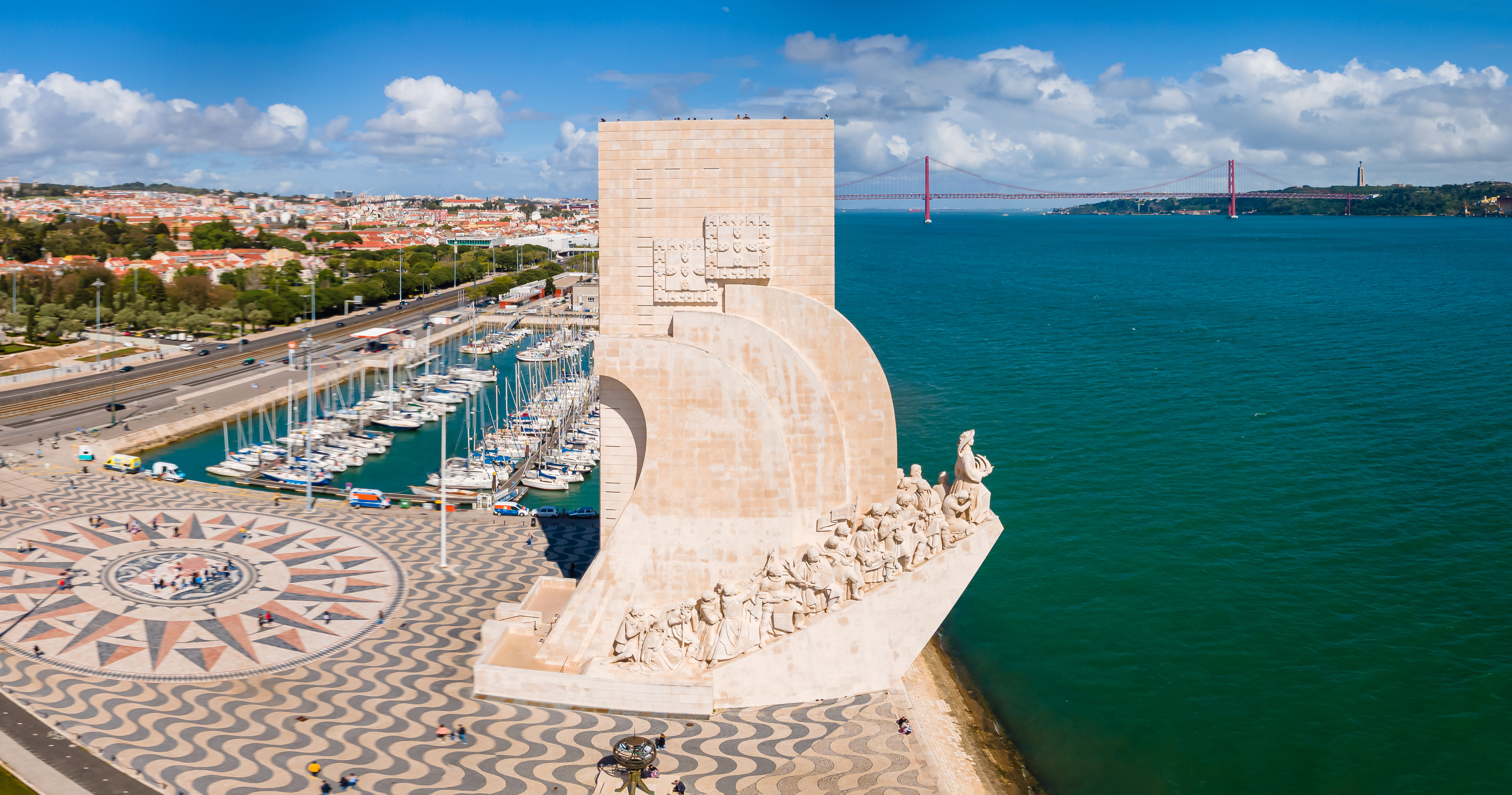 Aerial View Over Belém Tower In Lisbon